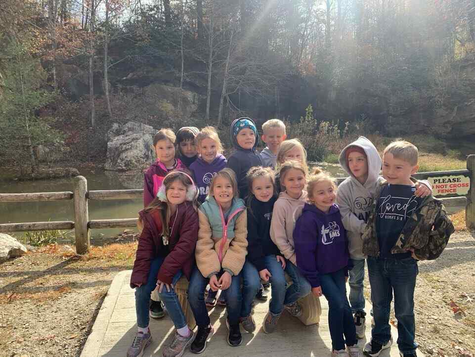 Students enjoying outdoor learning